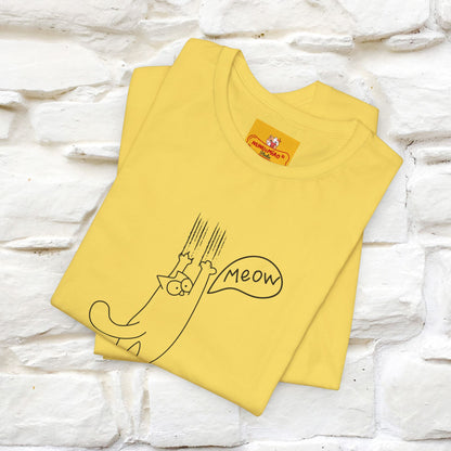 "Meow Meow Meow" Cat T-Shirt | Front & Back Design | Nunu&Miao Studio