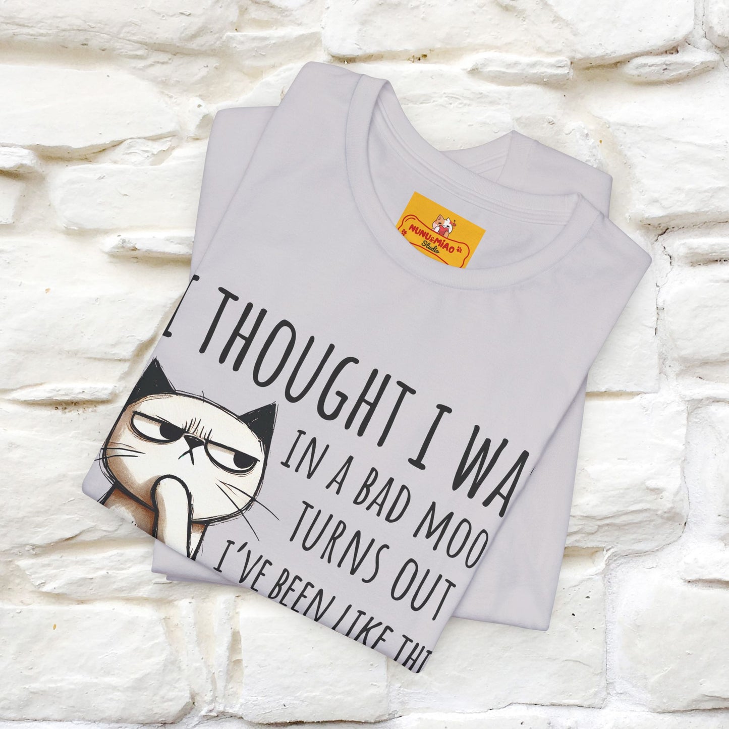 "I Thought I was In A Bad Mood.. " Cat  T-shirt |Nunu&Miao Studio