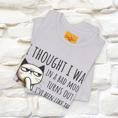 "I Thought I was In A Bad Mood.. " Cat  T-shirt |Nunu&Miao Studio