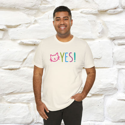 "Yes, Just Do It" Cat T-Shirt| Front & Back Design | Nunu&Miao Studio