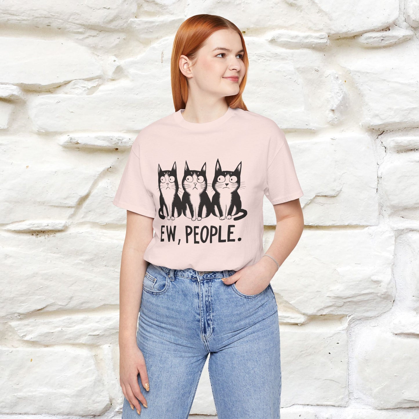 Ew, People | Funny Cat T-Shirt | Nunu&Miao Studio - Nunu&Miao Studio