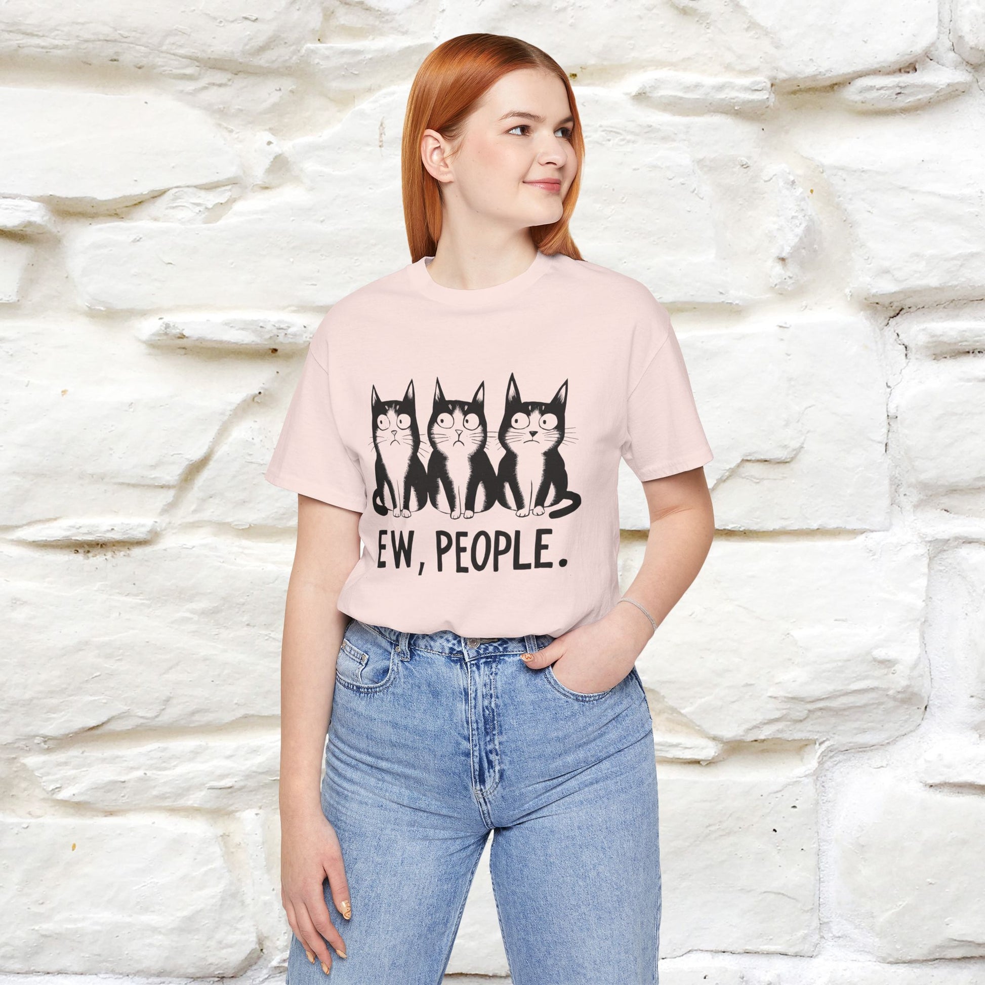 Ew, People | Funny Cat T-Shirt | Nunu&Miao Studio - Nunu&Miao Studio
