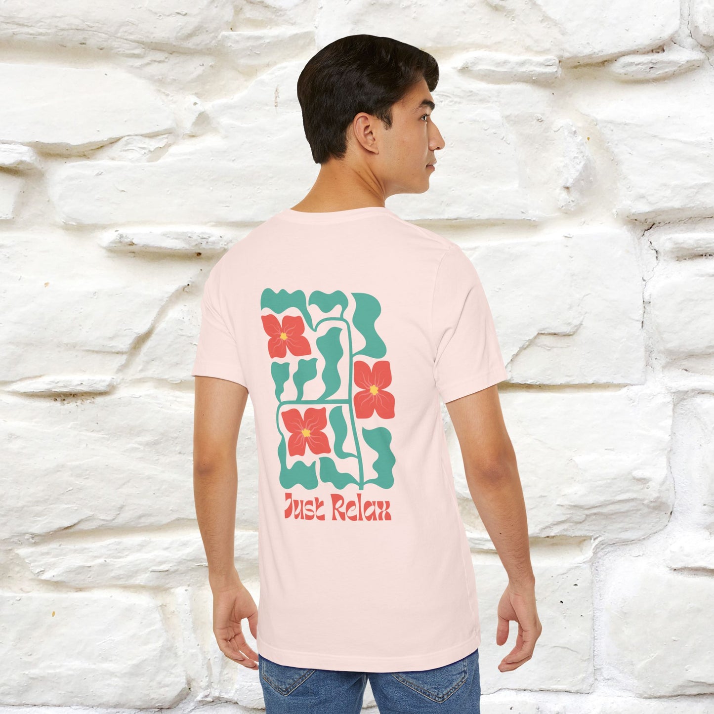 "Just Relax'' Cat T-Shirt Front and Back Design | Nunu&Miao Studio