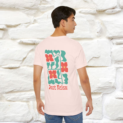 "Just Relax'' Cat T-Shirt Front and Back Design | Nunu&Miao Studio