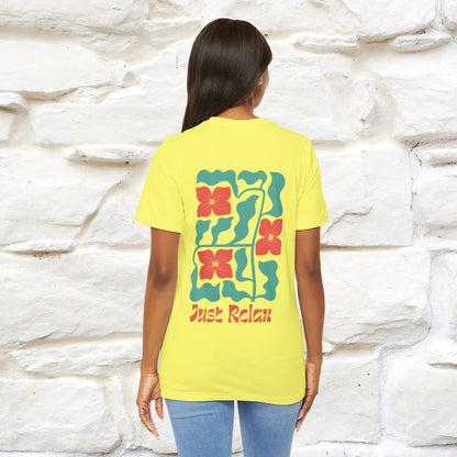 "Just Relax'' Cat T-Shirt Front and Back Design | Nunu&Miao Studio