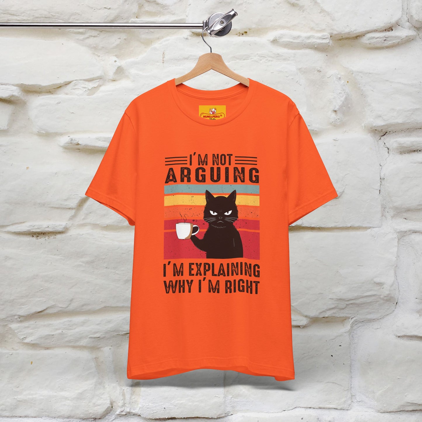 Non sto discutendo, sto spiegando perché ho ragione T-shirt con gatto per uomo e donna | 100% cotone* Maglietta divertente
