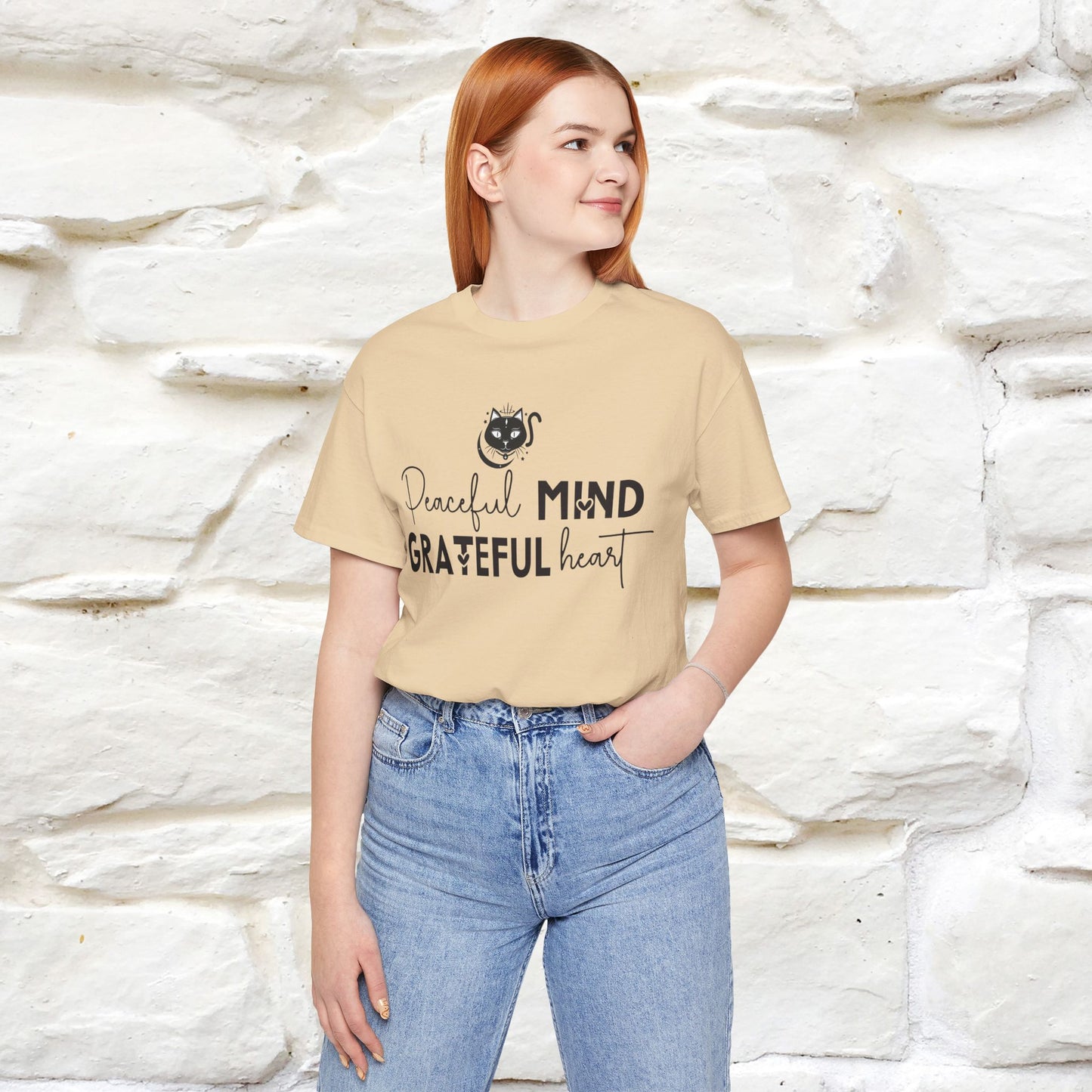 "Peaceful Mind Grateful Heart" T-Shirt for Men & Women | 100% Cotton*