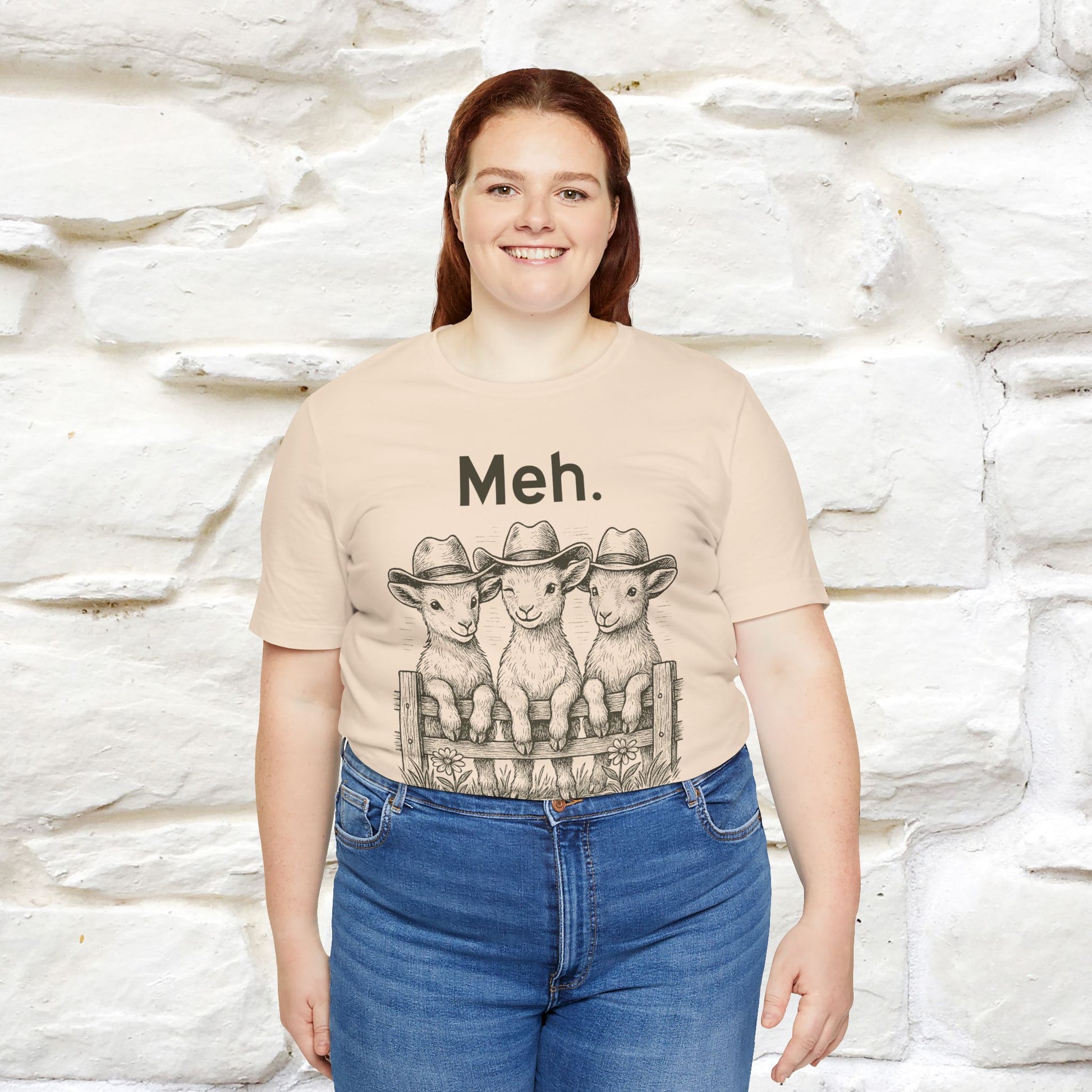 "Meh" Cute T-shirt |Nunu&Miao Studio - Nunu&Miao Studio
