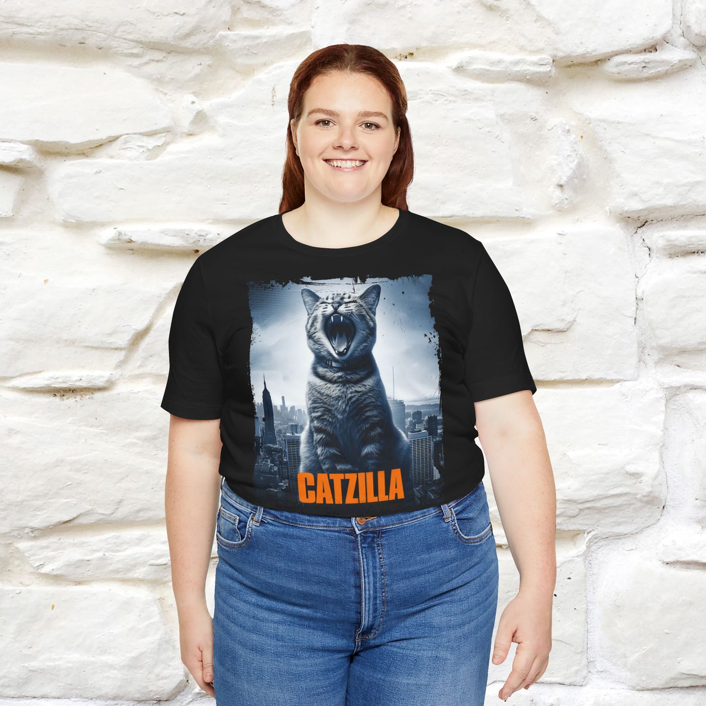 Catzilla T-Shirt | Fun Monster Cat Tee for Men & Women | 100% Cotton*