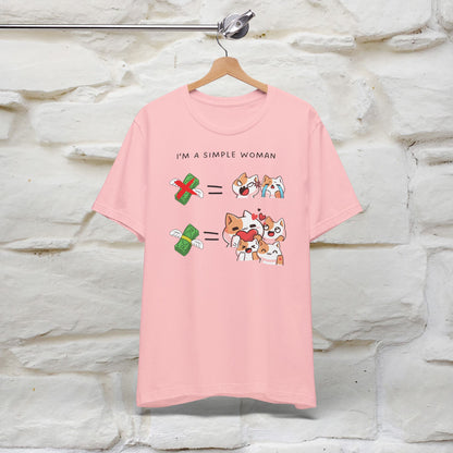 "I'm A Simple Woman" Funny Cat T-shirt for Women | 100% Cotton* 🐾