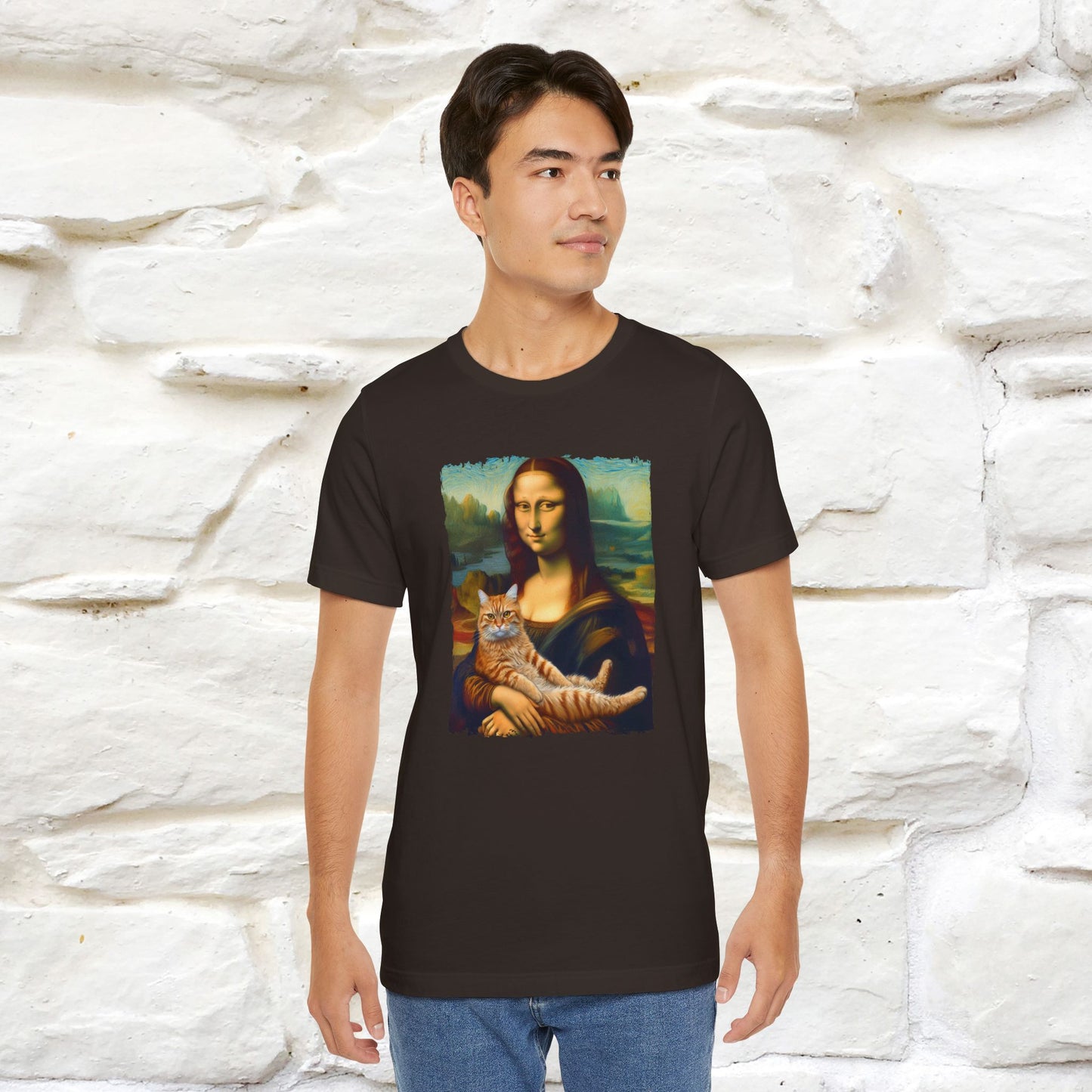 Mona Lisa’s Cat T-Shirt | Classic Art-Inspired Cat Tee for Men & Women | 100% Cotton