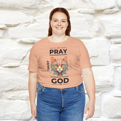 Pray, God, Trust, Work T-Shirt for Men & Women | 100% Cotton* Inspirational Tee