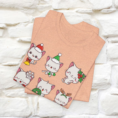 Christmas Cats T-Shirt | Festive Cat T-Shirt for Men & Women | 100% Cotton*