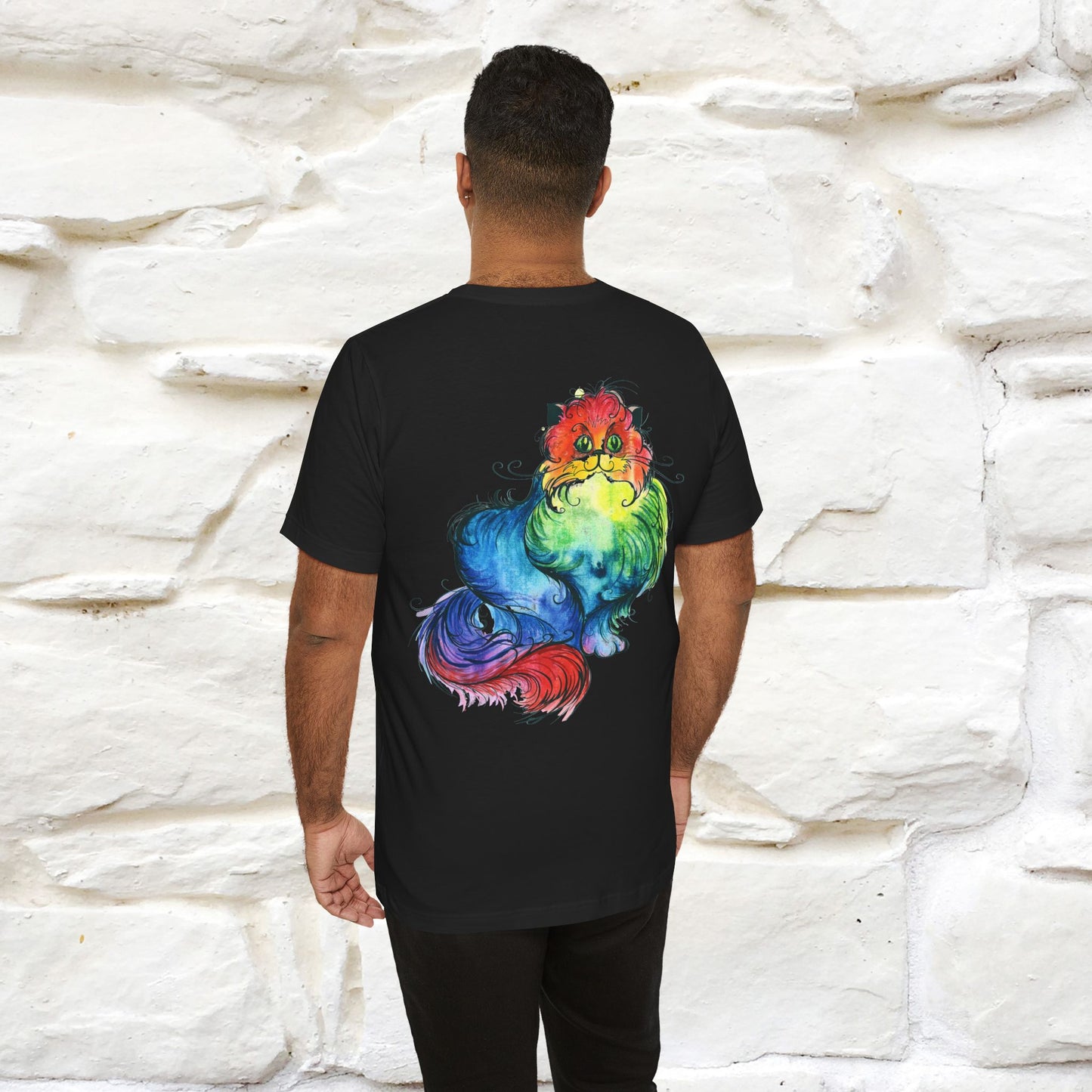 "Il Pittore'' Cat T-Shirt Front and Back Design | Nunu&Miao Studio
