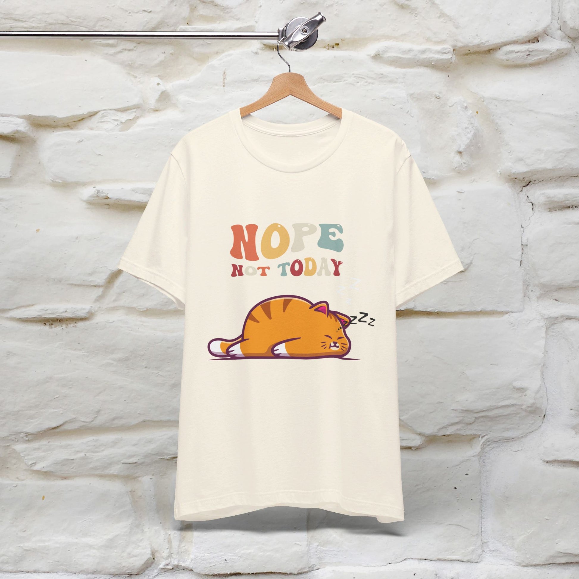 ''Nope Not Today'' T-shirt for Man 100% Cotton* - Nunu&Miao Studio