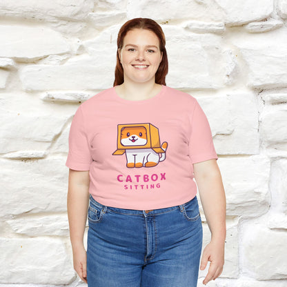 "Catbox Sitting" Funny Cat T-Shirt for Men & Women | 100% Cotton*