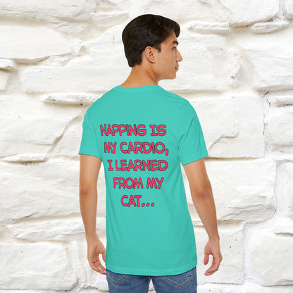 "Napping Is My Cardio, I Learned From My Cat…" Funny Cat T-shirt | Nunu&Miao Studio