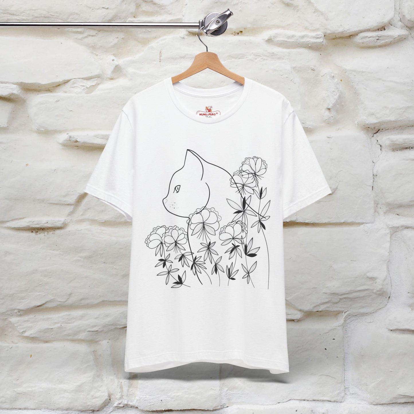 "Cat Flower !" Cat T-Shirt for Men & Women | 100% Cotton*