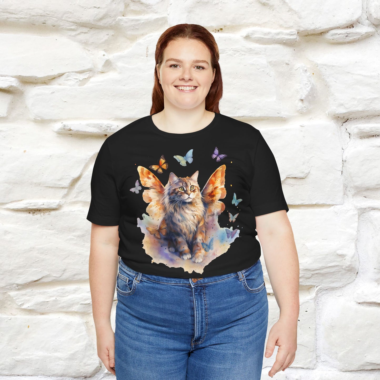 "Meow-velous Butterflies" T-shirt for Women | 100% Cotton*