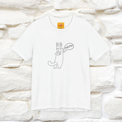 "Meow Meow Meow" Cat T-Shirt | Front & Back Design | Nunu&Miao Studio