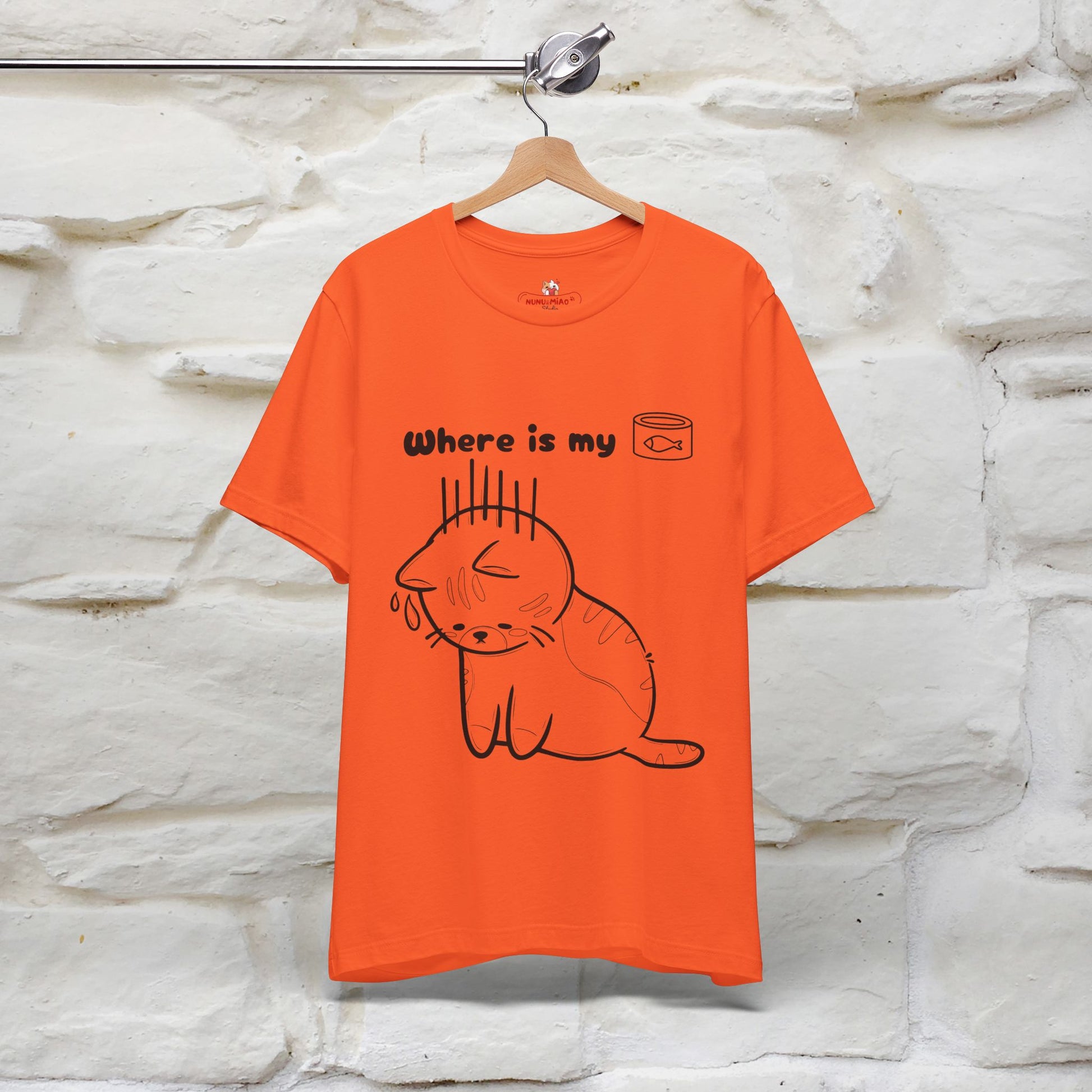 "Where Is My Tuna?" Funny Cat T-Shirt for Men & Women | 100% Cotton* 🐾 - Nunu&Miao Studio