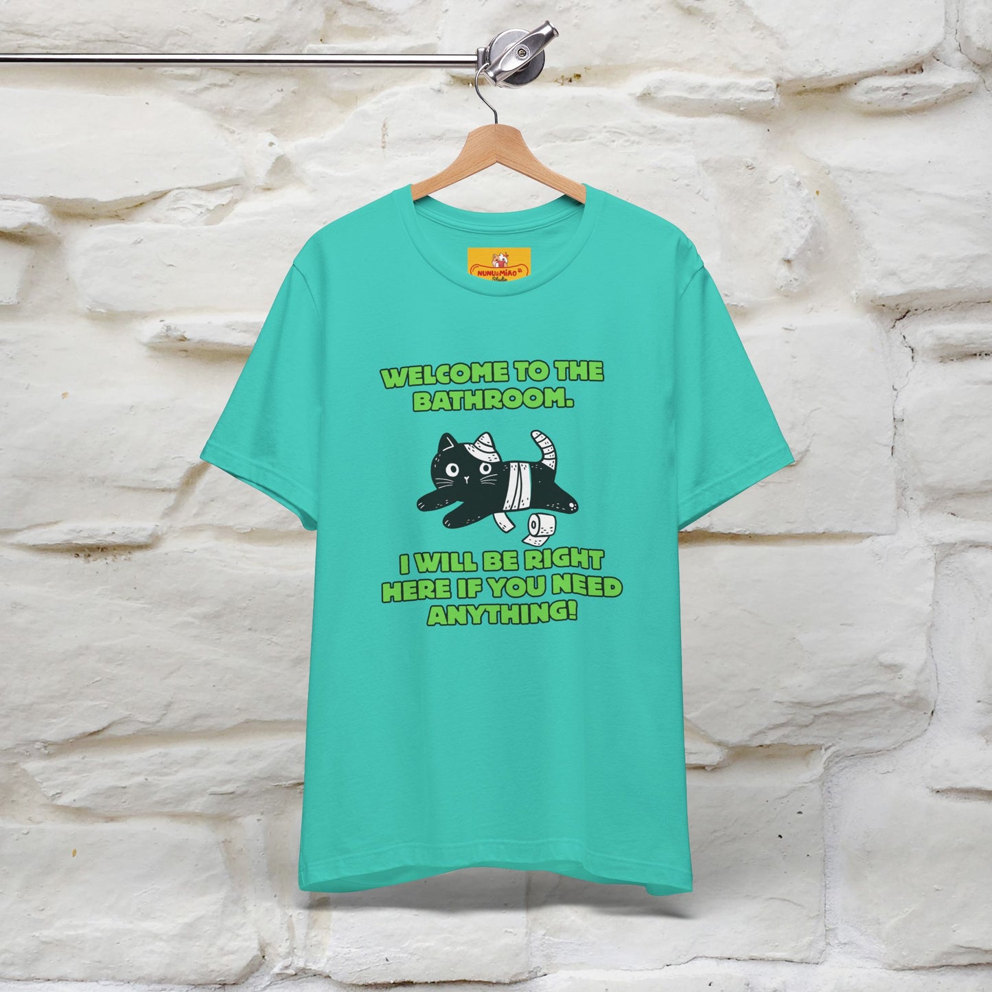 "Welcome To The Bathroom..."Funny  Cat T-shirt |Nunu&Miao Studio - Nunu&Miao Studio