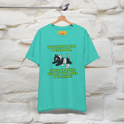 "Welcome To The Bathroom..."Funny  Cat T-shirt |Nunu&Miao Studio - Nunu&Miao Studio