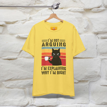 Non sto discutendo, sto spiegando perché ho ragione T-shirt con gatto per uomo e donna | 100% cotone* Maglietta divertente
