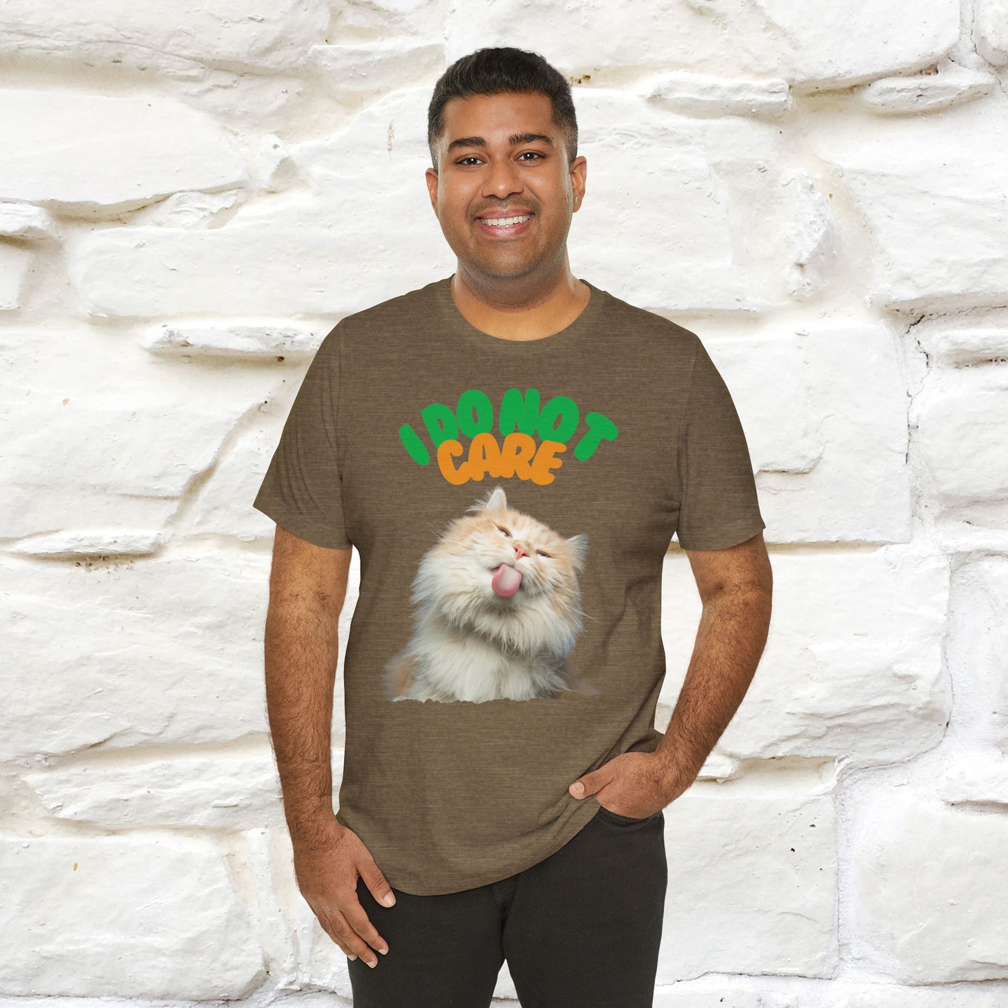 ''I Do Not Care''  Cat T-shirt for Men and Women  100% Cotton*