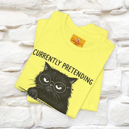 "Currently Pretending To Be Productive" |Cat T-Shirt | Nunu&Miao Studio