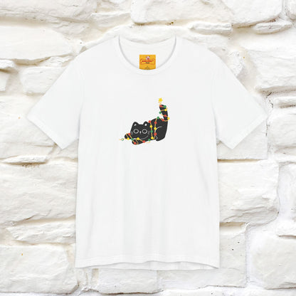 ''Be The Light" Cat T-Shirt| Front & Back Design | Nunu&Miao Studio