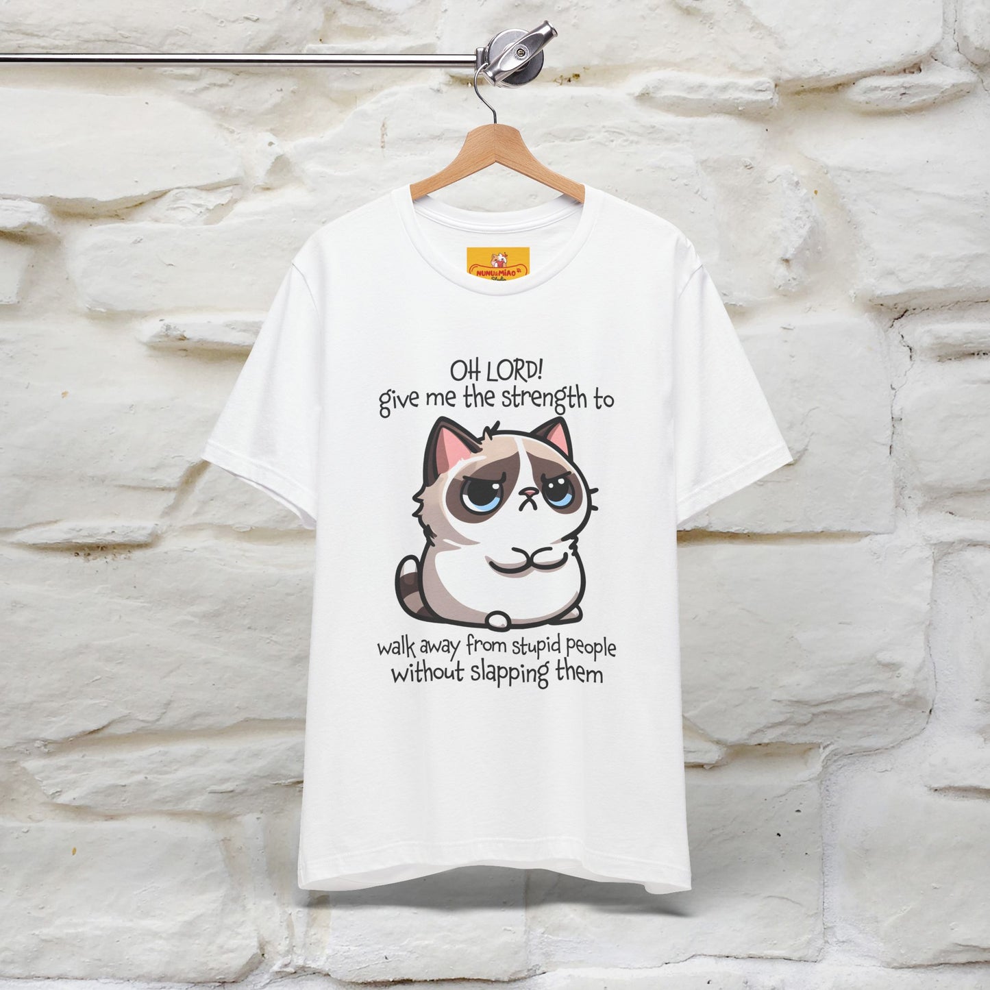 ''Oh Lord! Give Me Strength to ...'' Cat T-Shirt |  | Nunu&Miao Studio