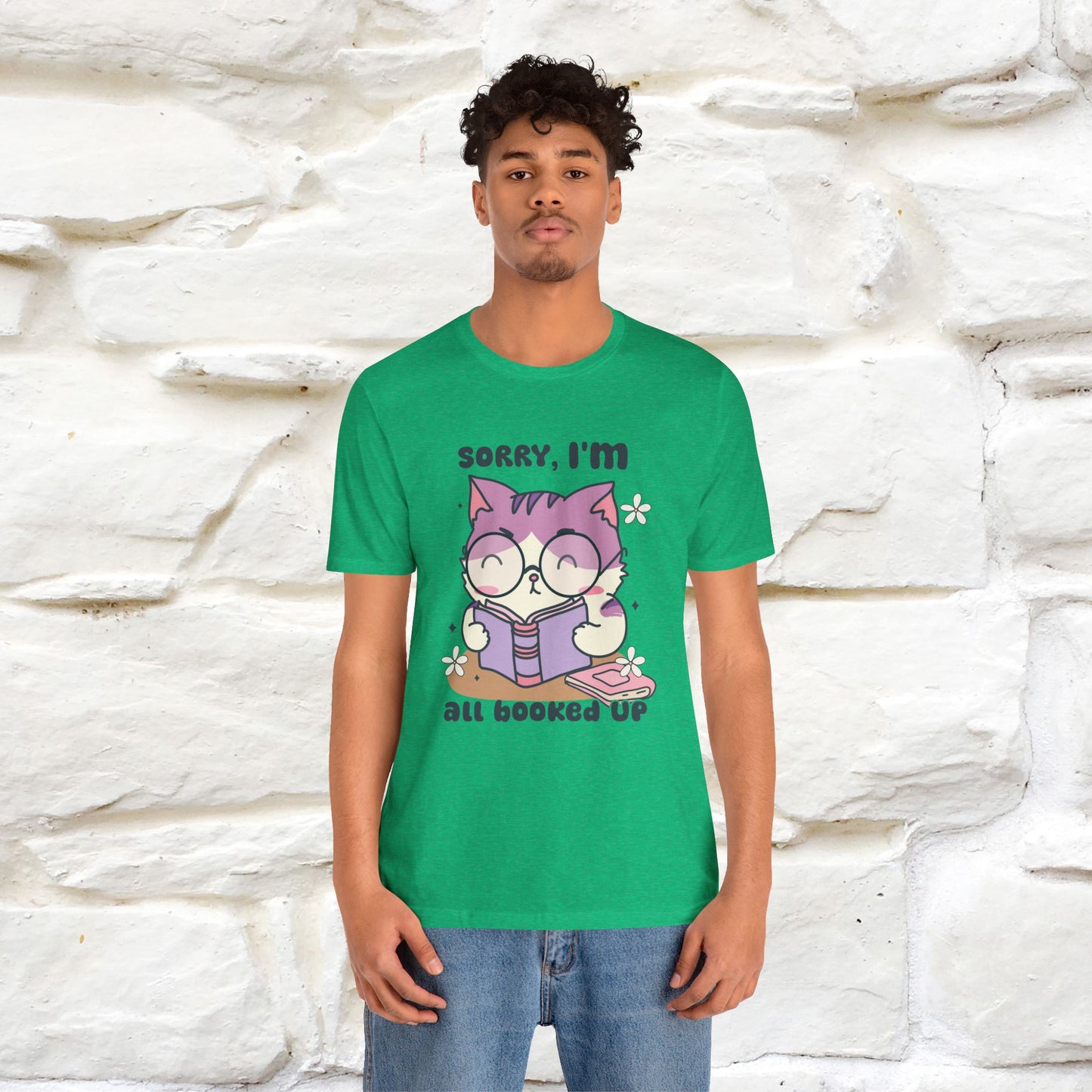 Funny Cat T-Shirt for Book Lovers – 100% Cotton* | Cute Cat Apparel for Men & Women | Gifts for Cat Lovers