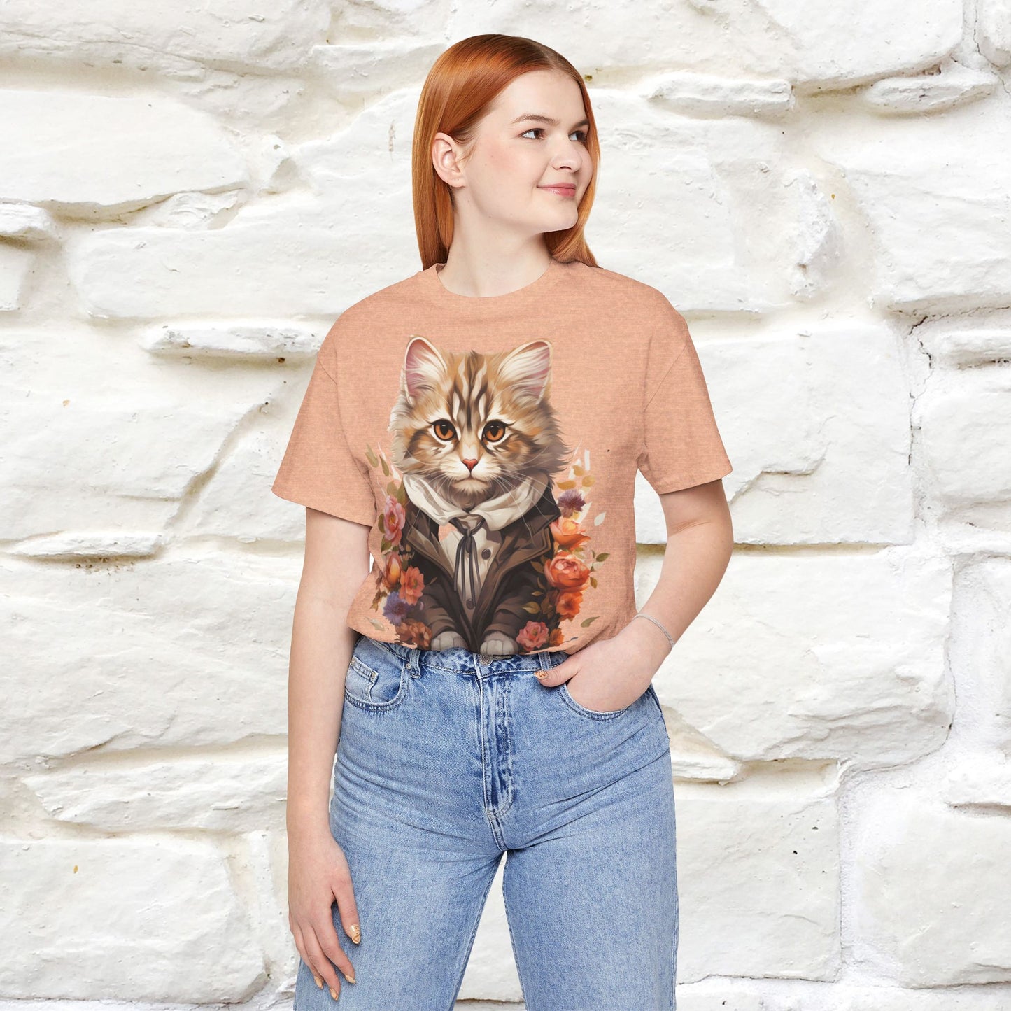 ''Charismatic'' Cat T-shirt for Women 100% Cotton* - Nunu&Miao Studio