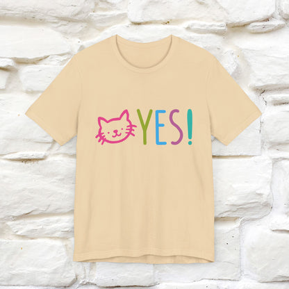 "Yes, Just Do It" Cat T-Shirt for Men & Women | Front & Back Design | 100% Cotton* 🐾