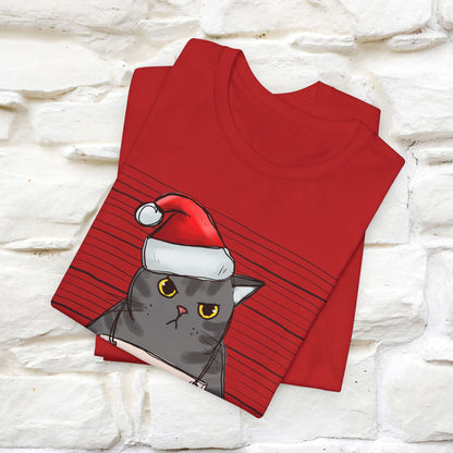 I Knocked Over The Christmas Tree T-Shirt | Festive Cat Christmas Shirt for Men & Women | 100% Cotton*