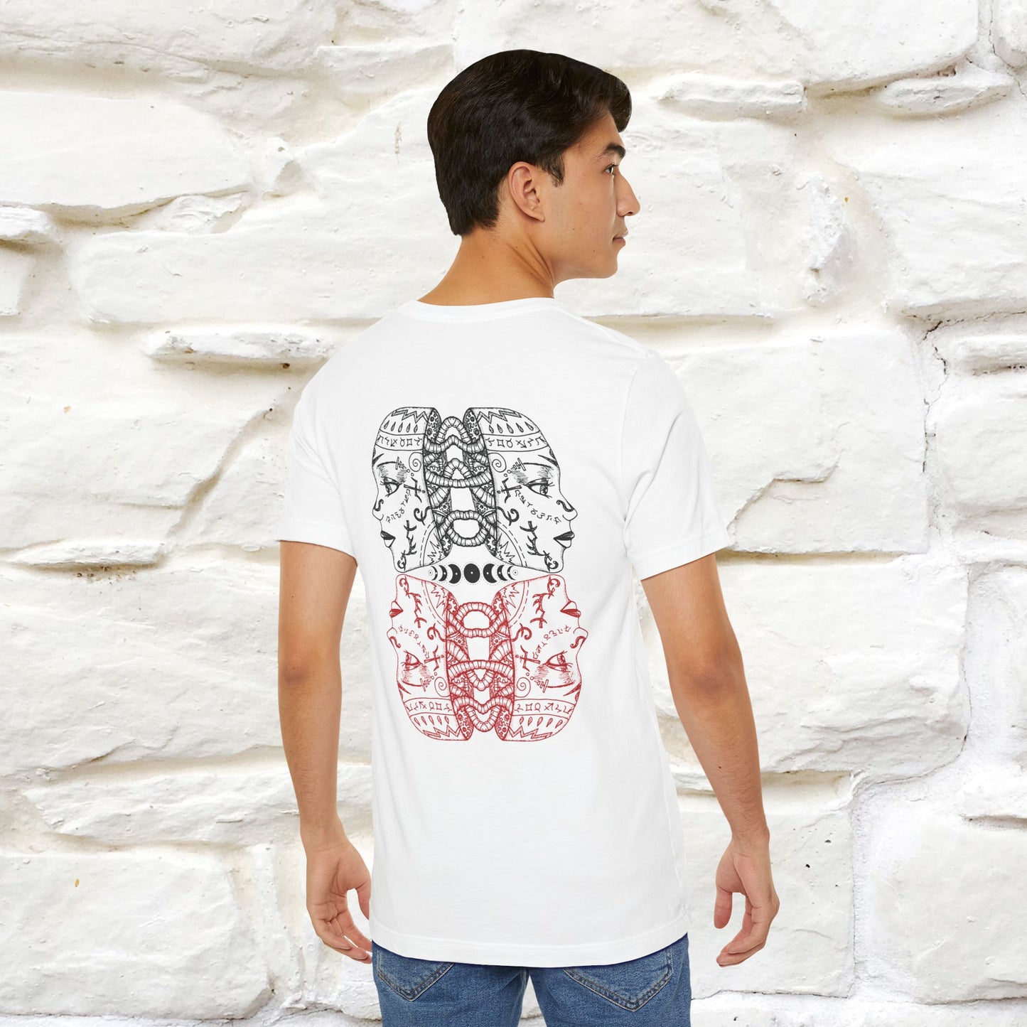 ''Illusion'' Cat T-Shirt Front and Back Design | Nunu&Miao Studio