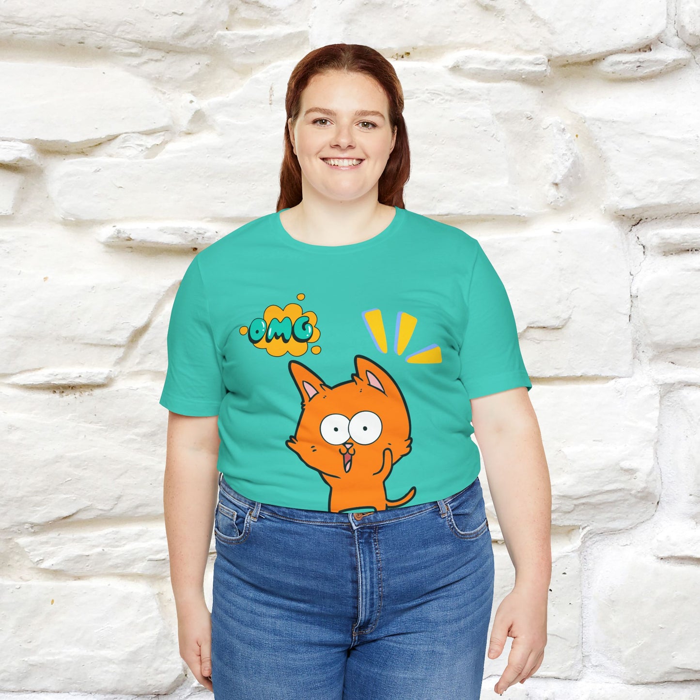 ''Oh My God'' Cat T-Shirt | Nunu&Miao Studio