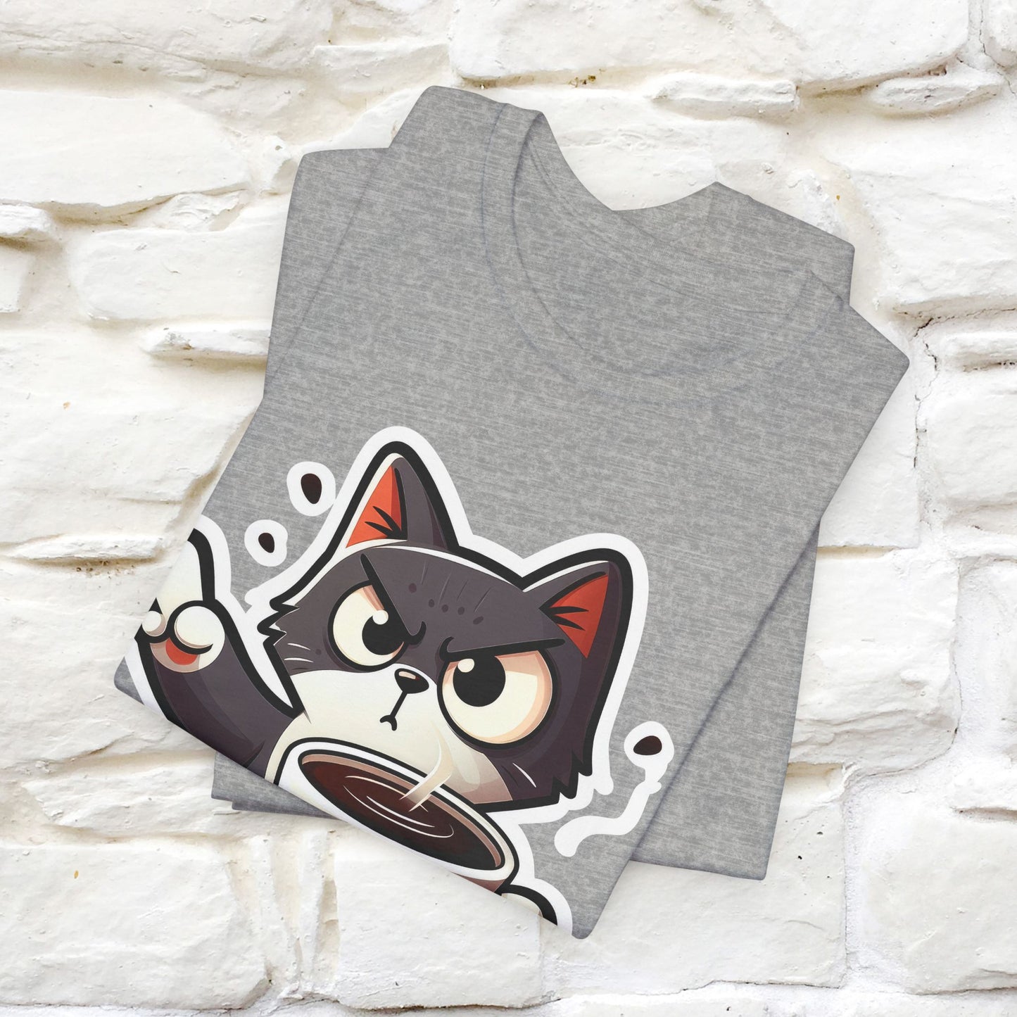 "What" Cat T-Shirt for Men & Women | 100% Cotton* | Cattitude Tee