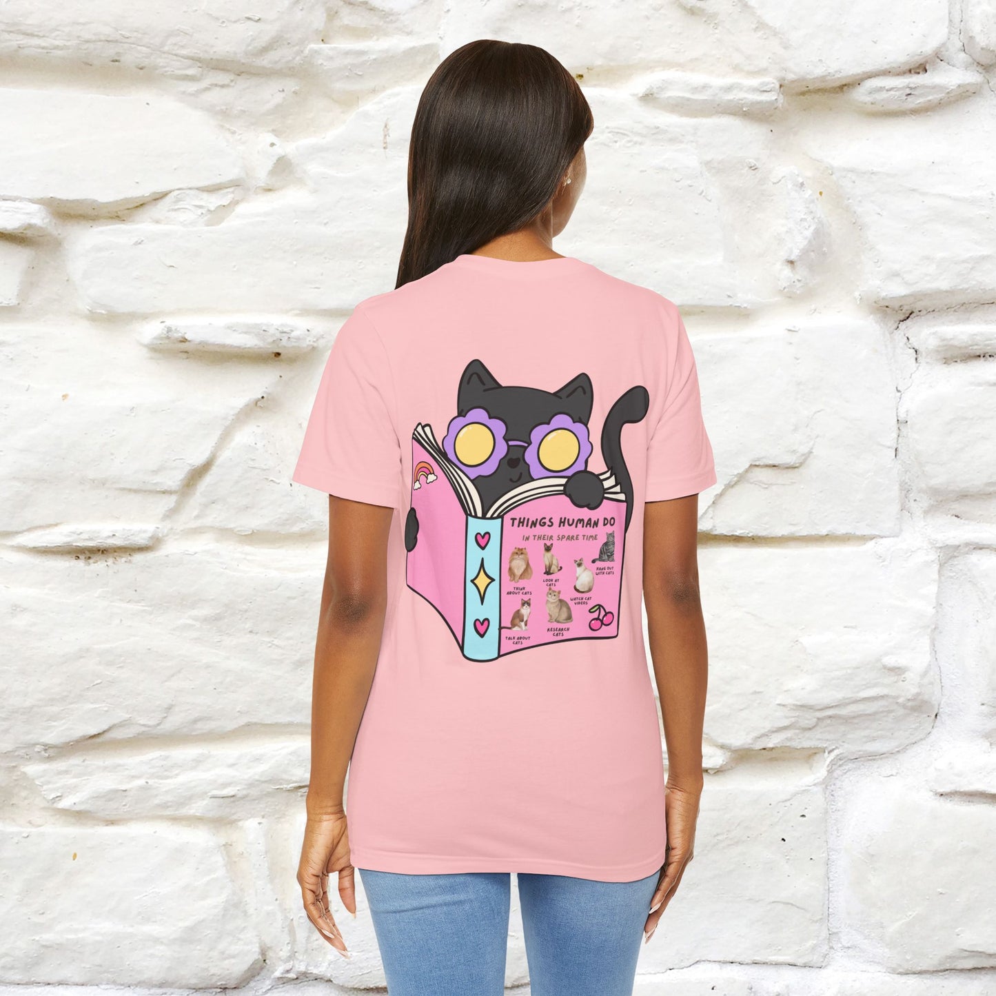 Things Humans Do In Their Spare Time" Cat T-Shirt for Men & Women | 100% Cotton* | Funny & Cozy Vibes for Cat Lovers