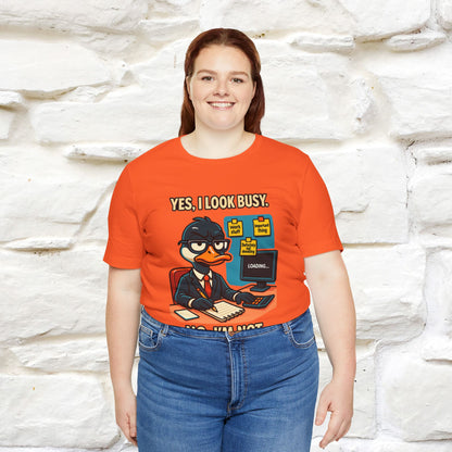 ''Yes, I Look Busy. No I'm Not.''|  Sarcastic Cat T-Shirt | Nunu&Miao Studio