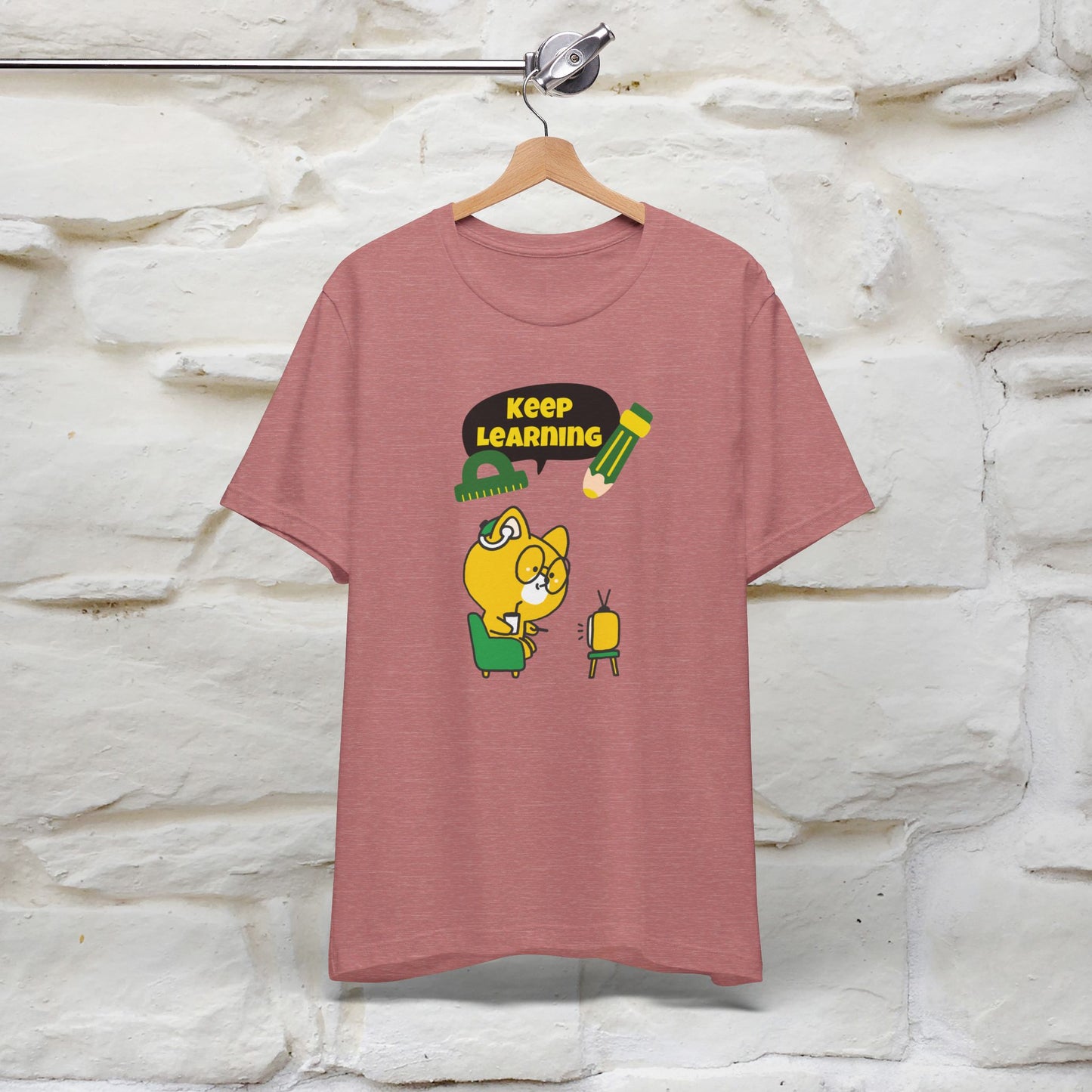 ''Keep Learning'' T-shirt for Man 100% Cotton* - Nunu&Miao Studio