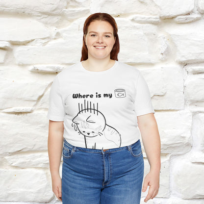 "Where Is My Tuna?" Cat T-Shirt | Nunu&Miao Studio - Nunu&Miao Studio