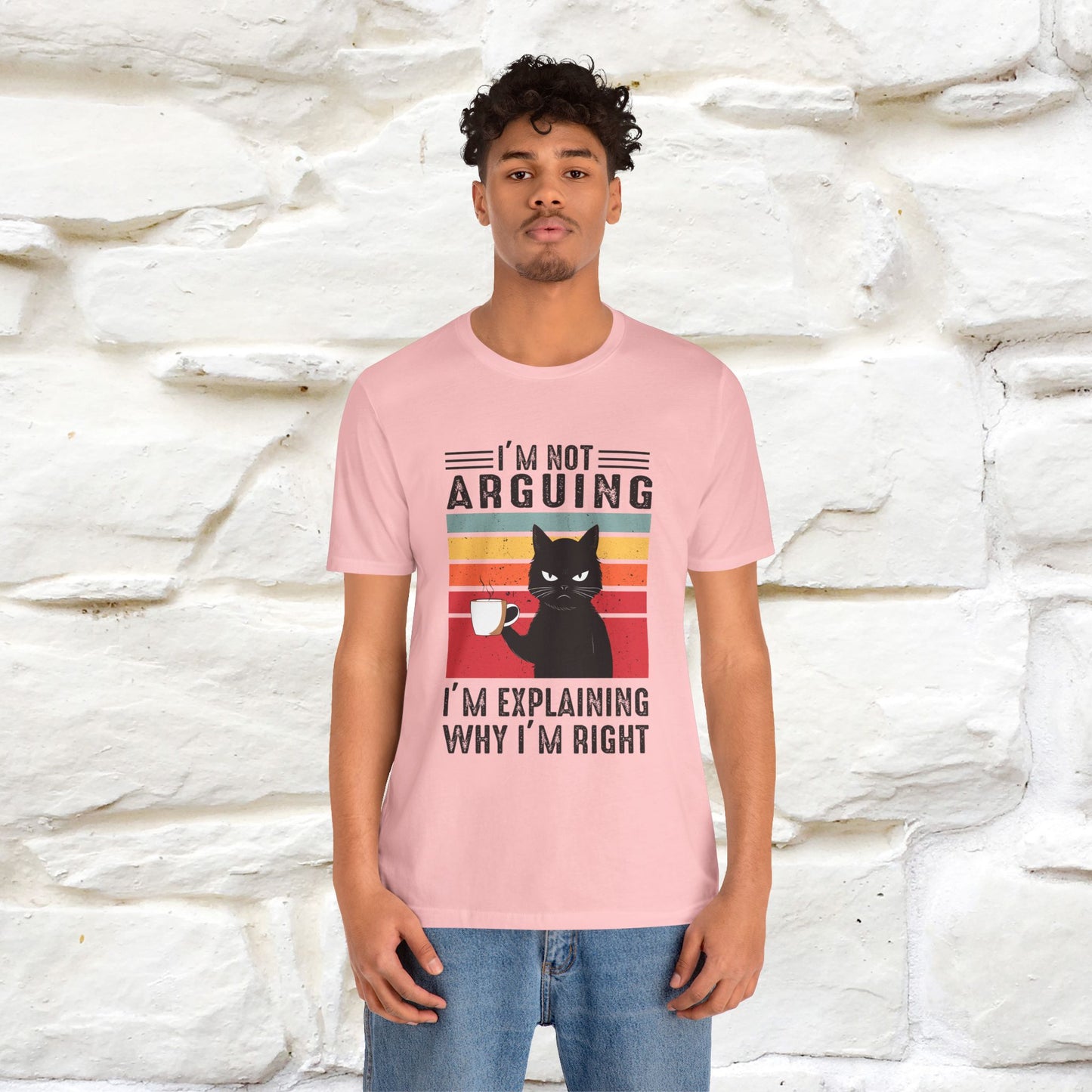 Non sto discutendo, sto spiegando perché ho ragione T-shirt con gatto per uomo e donna | 100% cotone* Maglietta divertente