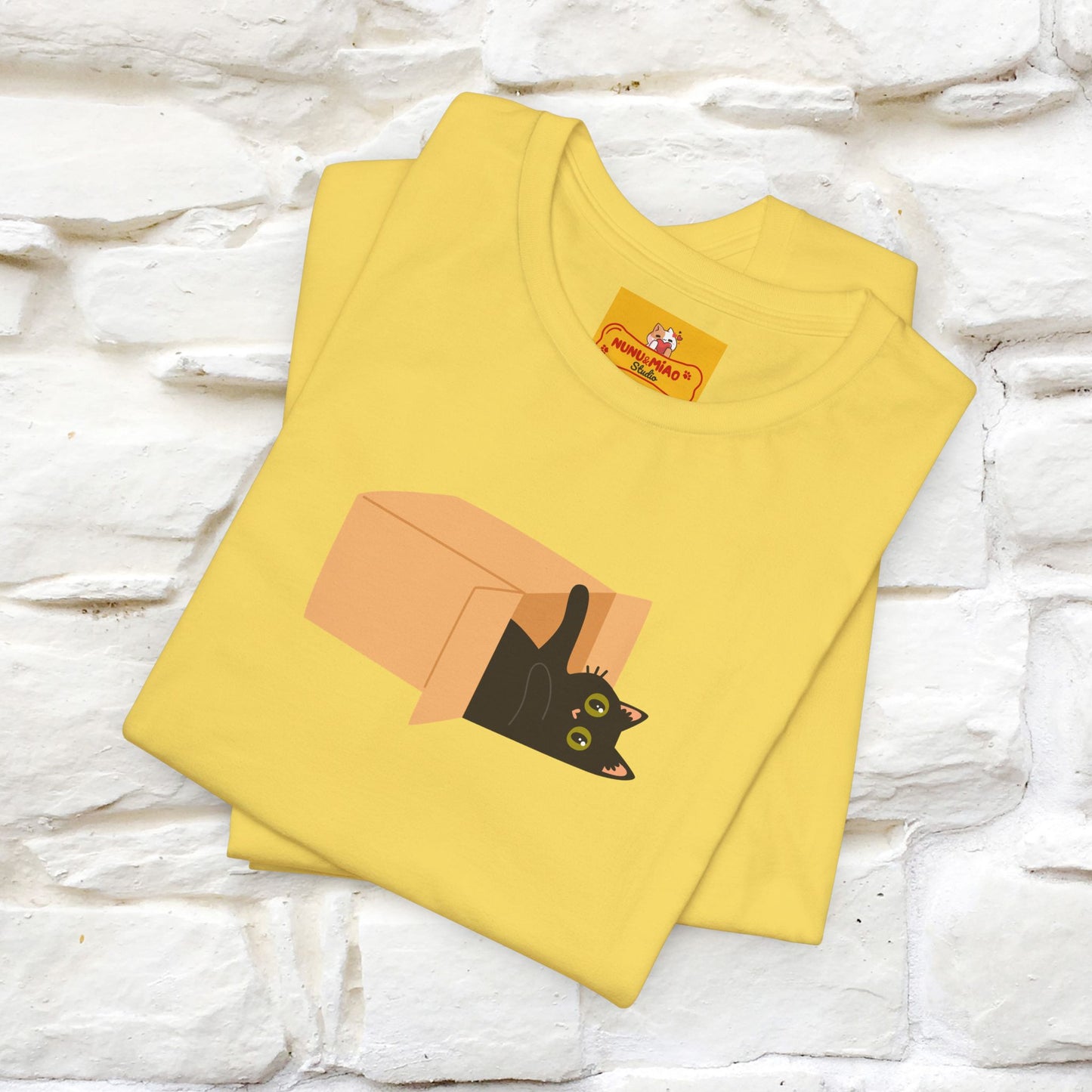 "Think Like There Is No Box" Cat T-Shirt| Front & Back Design | Nunu&Miao Studio