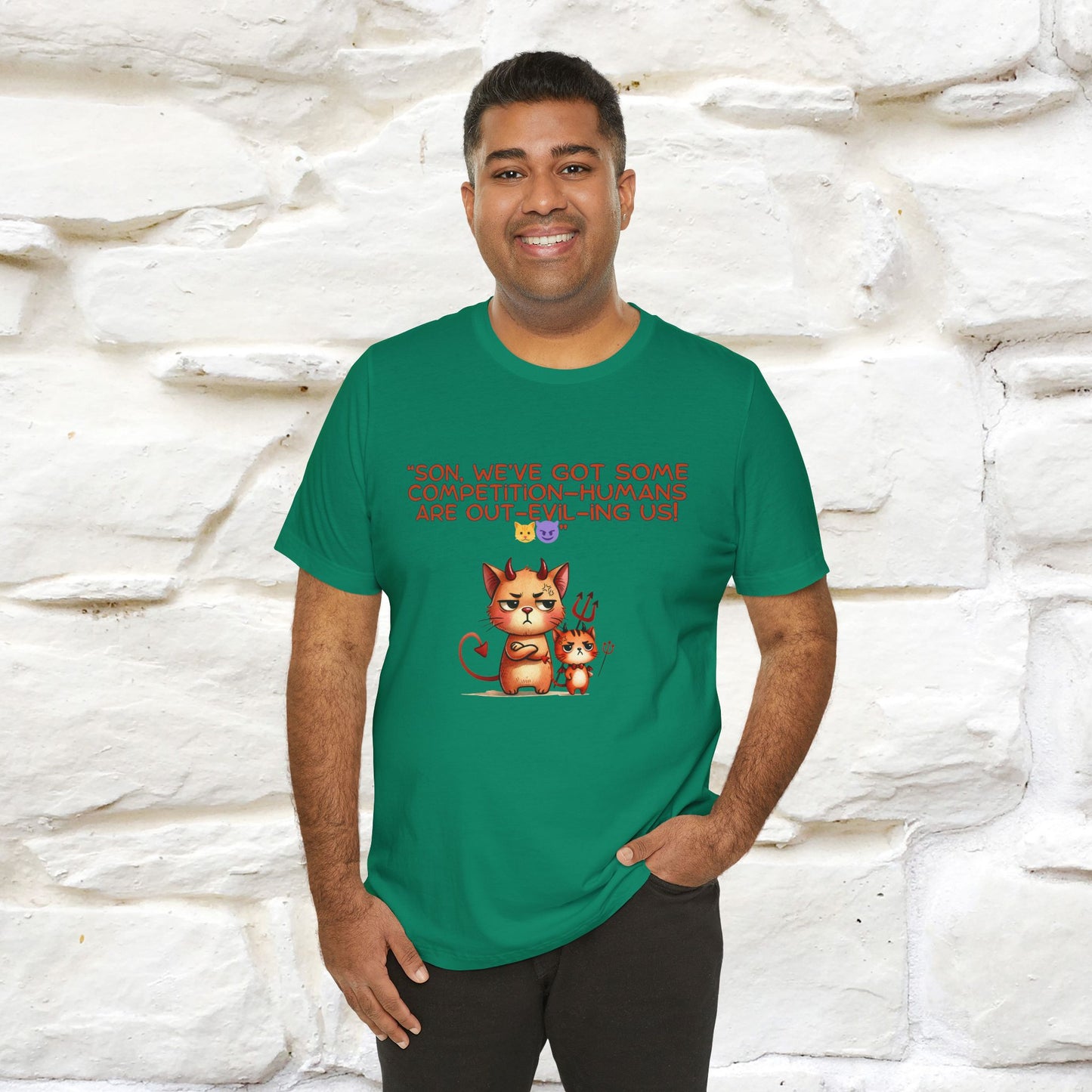 "Humans Are Out-Evil-Ing Us." Cat  T-shirt |Nunu&Miao Studio