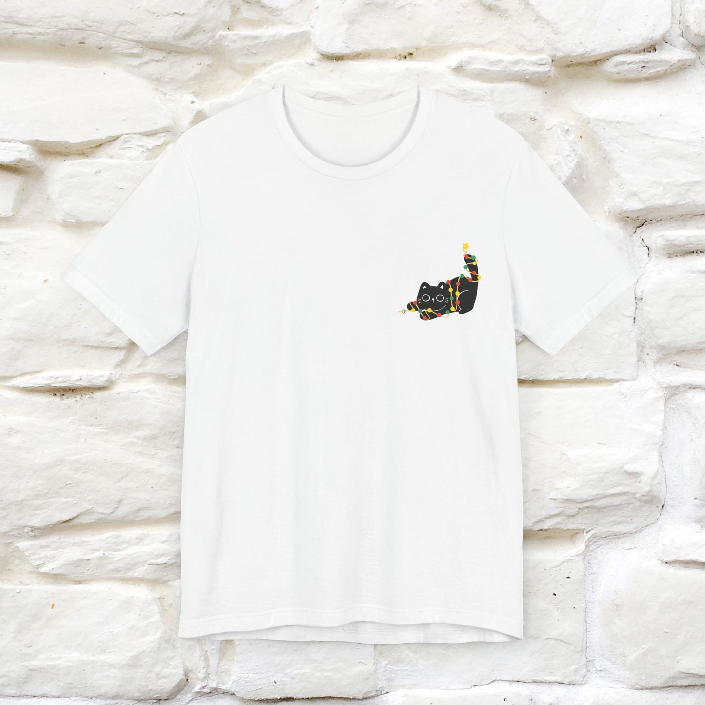 "Be The Light" Cat T-shirt for Men & Women | 100% Cotton* | Cat Lover Tee | Front & Back Design