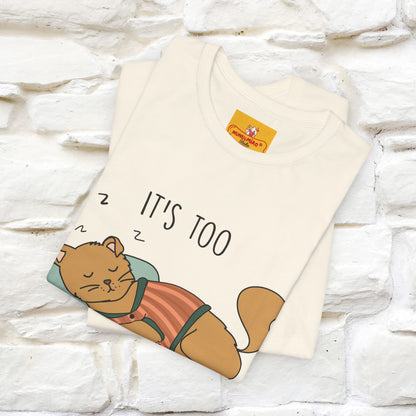 ''It’s Too Peopley Outside'' | Funny Cat T-Shirt | Nunu&Miao Studio