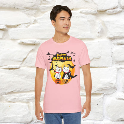 "Happy Halloween Cat Couple " Cat  T-shirt |Nunu&Miao Studio