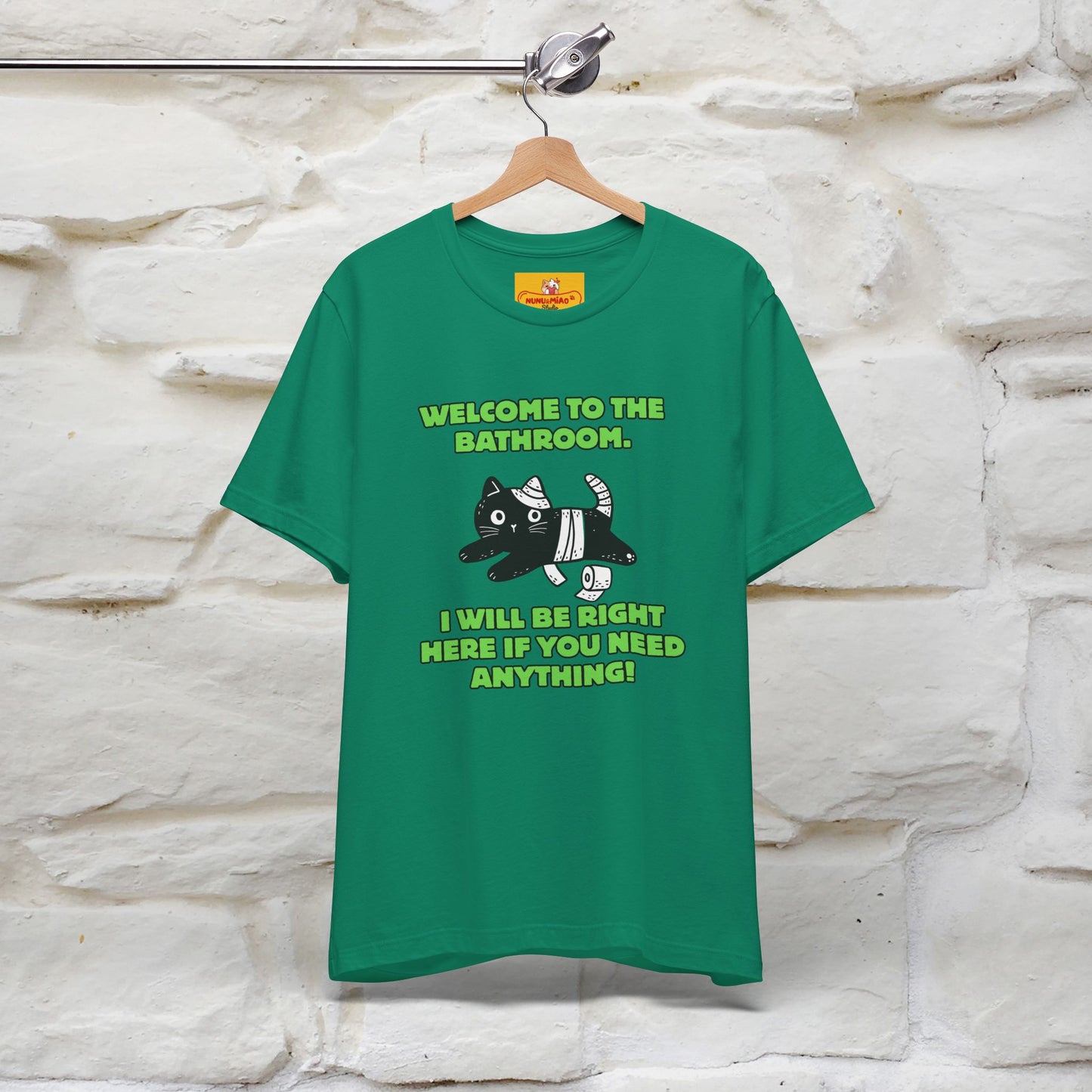 "Welcome To The Bathroom..."Funny  Cat T-shirt |Nunu&Miao Studio